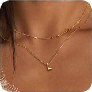 Personalized A-Z Initial Choker Necklace - Hypoallergenic Gold Jewelry for Women